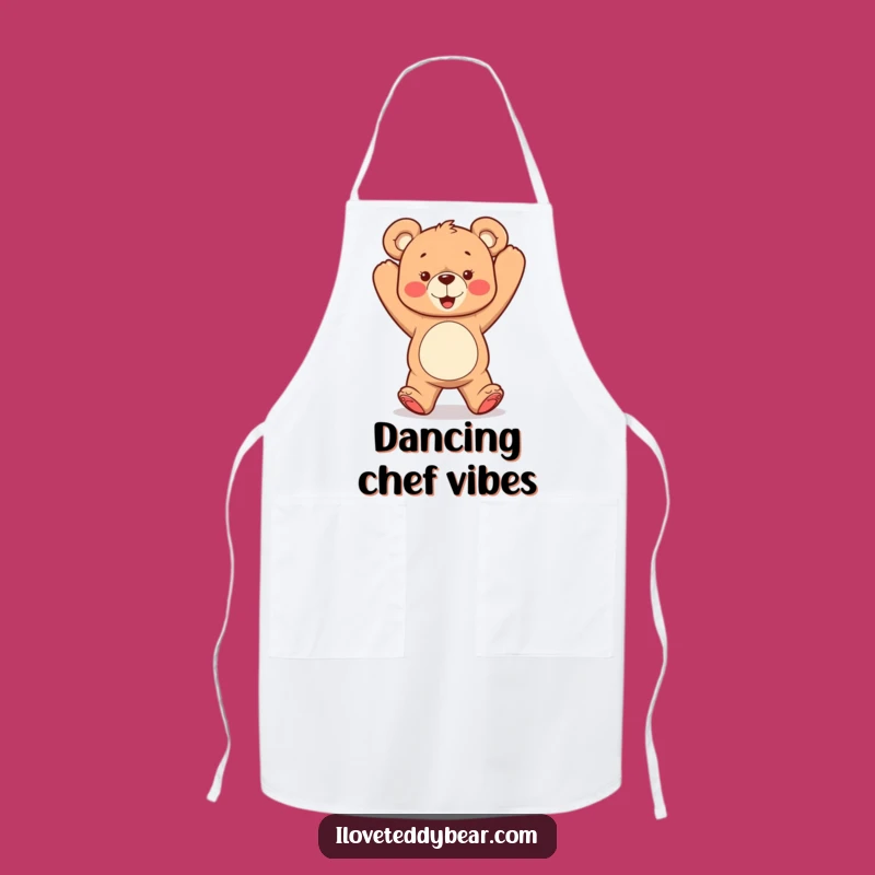 Funny Dancing Teddy Bear Apron: Dance in the Kitchen, Great Funny Gift