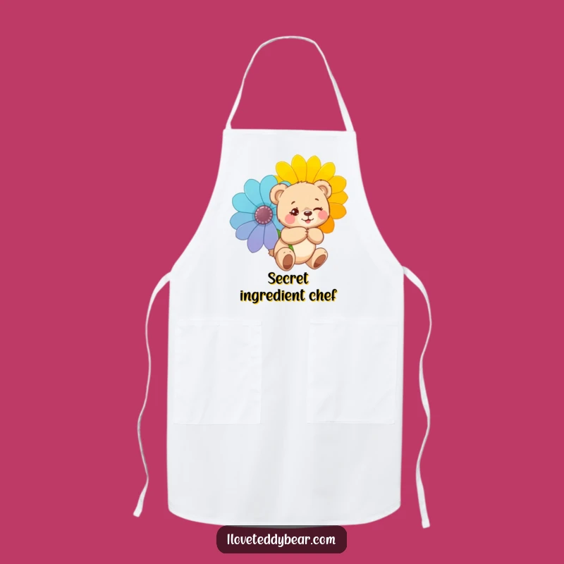 Funny Mischievous Teddy Bear Apron: Playful Kitchen Helper, Great Funny Gift