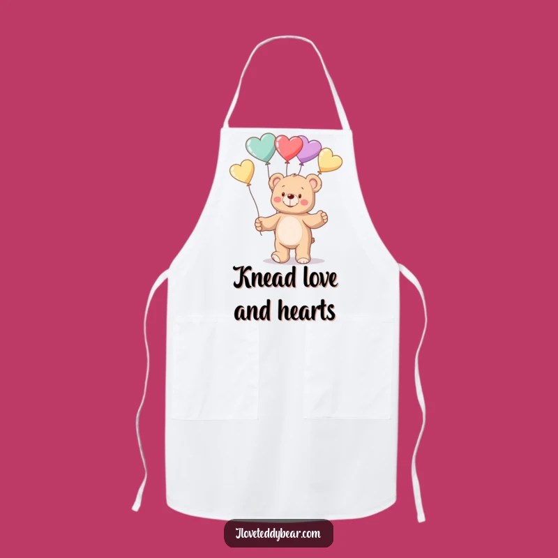 Funny Teddy Bear Balloon Juggling Apron - Kitchen Fun Gift