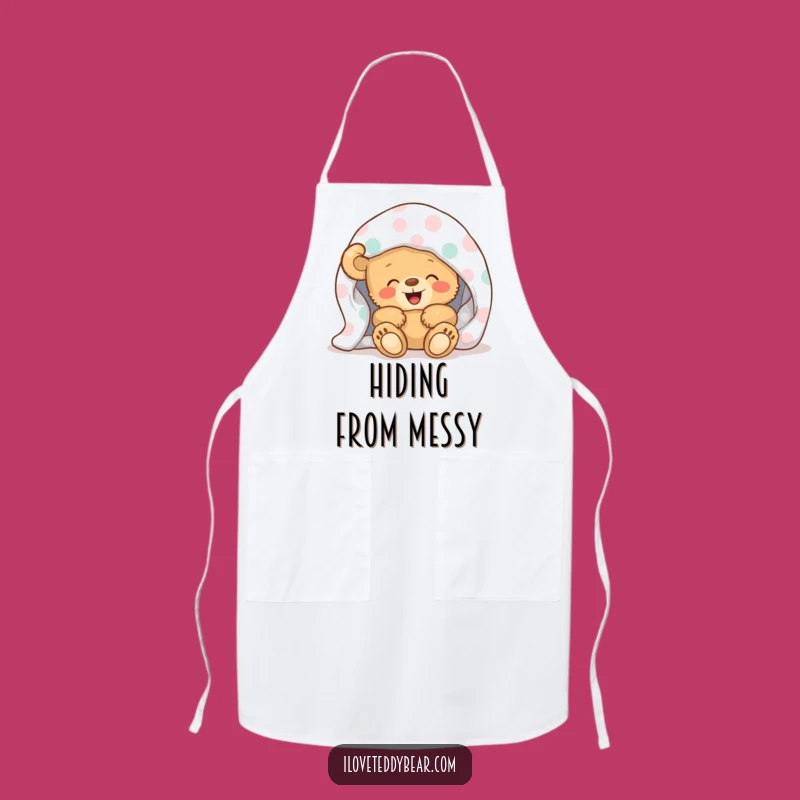 Funny Teddy Bear Blanket Giggle Apron - Kitchen Comfort & Fun