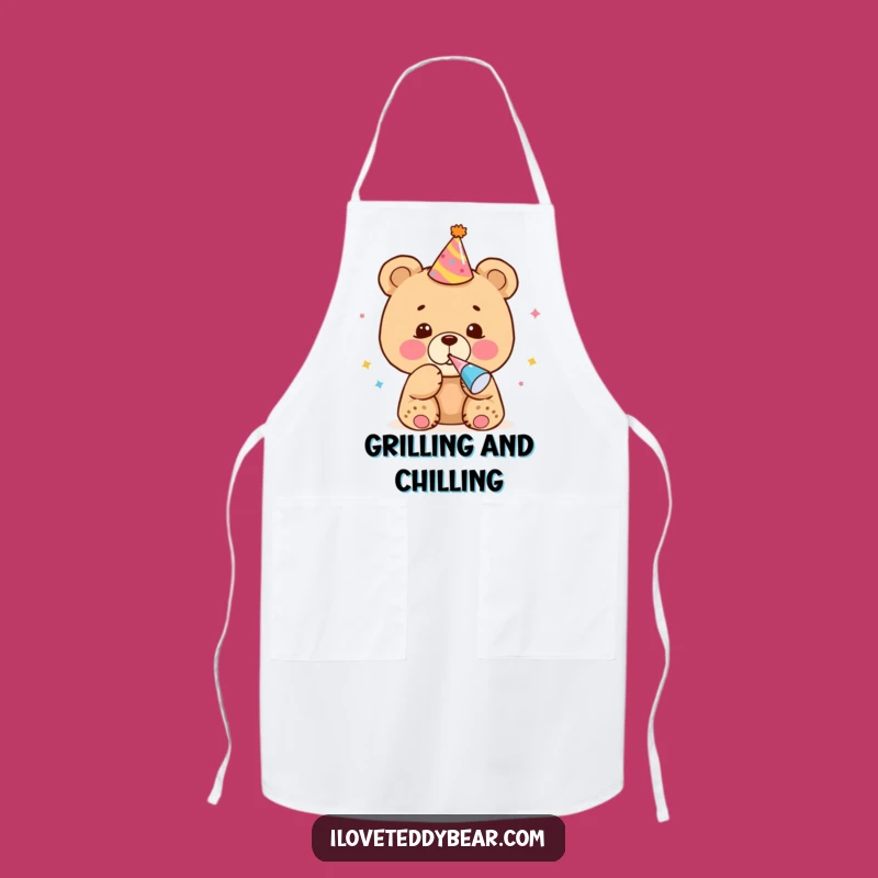 Funny Bear Cub Party Apron - Cook with Festive Flair Gift