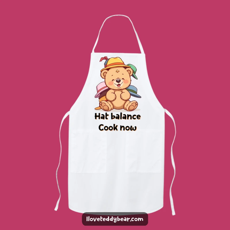 Funny Teddy Bear Hats Apron: Whimsical Kitchen Wear