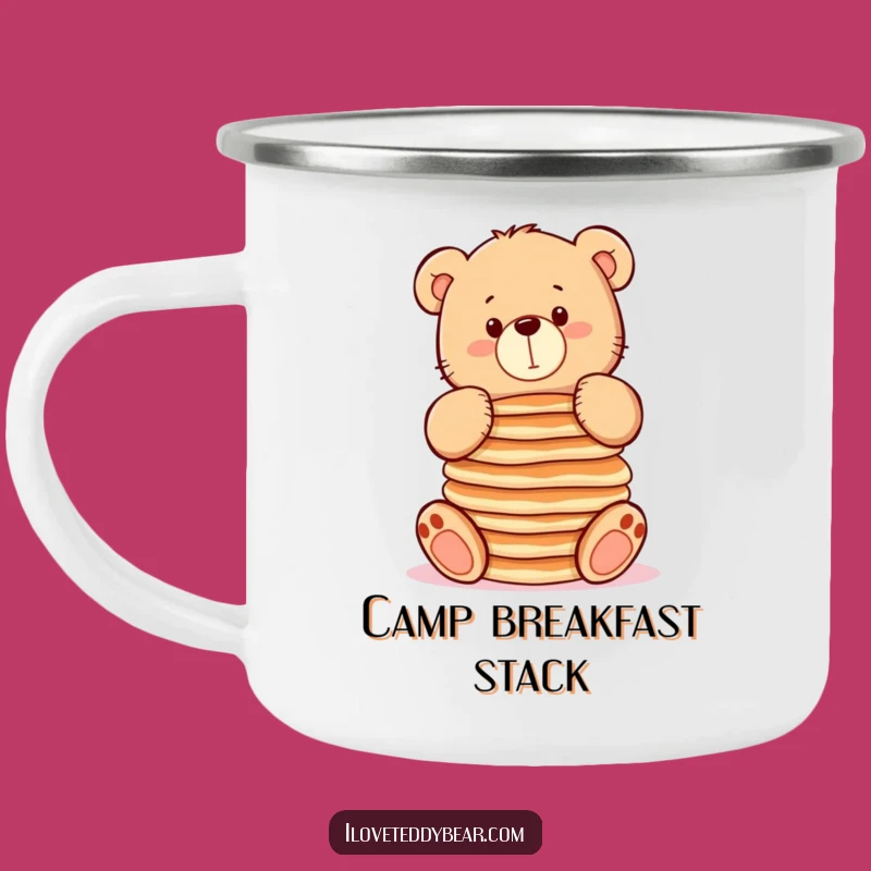 Funny Pancake Bear Camping Mug: Breakfast Fuel for Adventurers