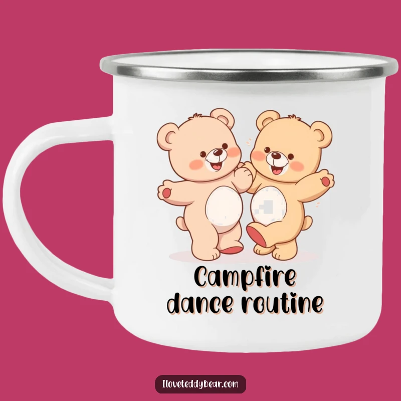 Funny Teddy Bears Dancing Camping Mug: Your Silly Adventure Companion