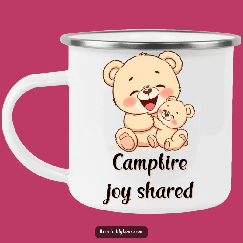 Adventure Ready Funny Tickle Bear Camping Mug - Share Giggles Outdoors!