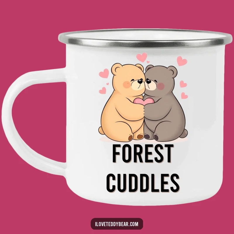 Funny Hugging Bears Camping Mug - Share Warmth on Adventures Gift
