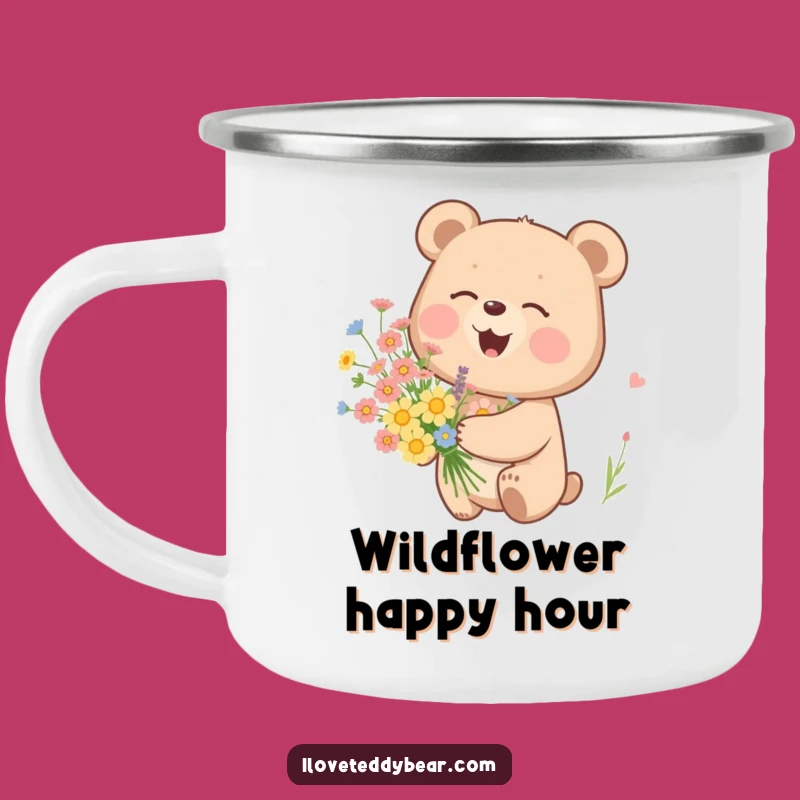 Funny Giggling Bear Camping Mug: Sip and Smile in Nature, Outdoor Gift