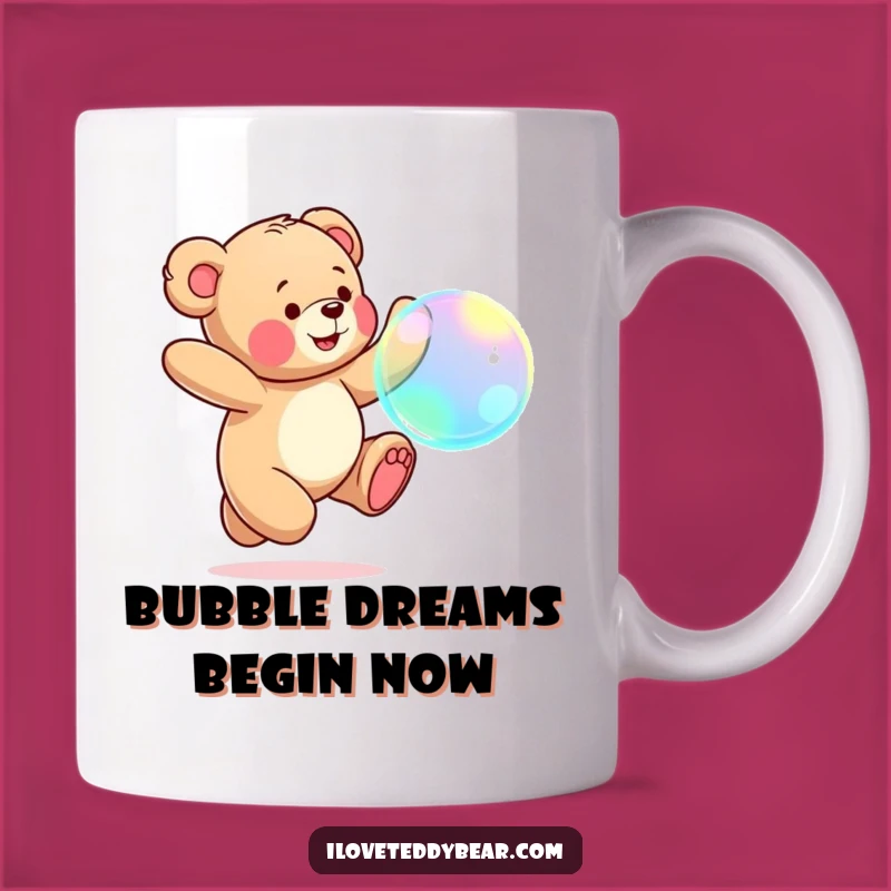 Funny Teddy Bear Bubble Chase Mug: The Perfect Joyful Gift for Adults