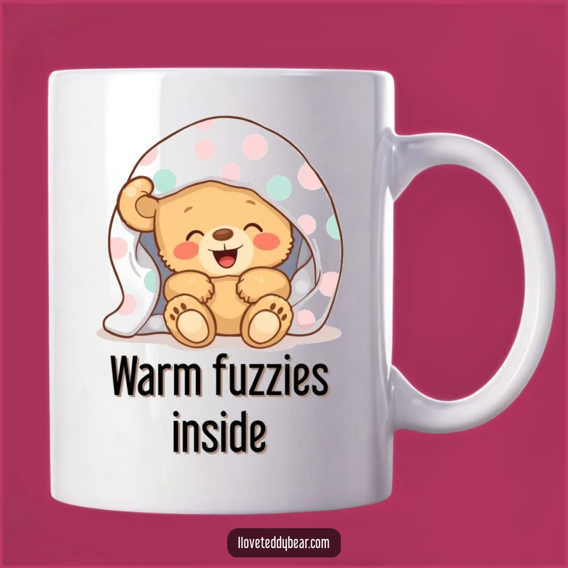 Funny Teddy Bear Blanket Giggle Mug - Cozy & Cute Gift