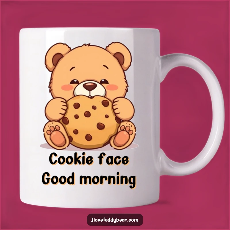 Funny Teddy Bear Cookie Mug: Discreetly Funny Treat Lover Gift