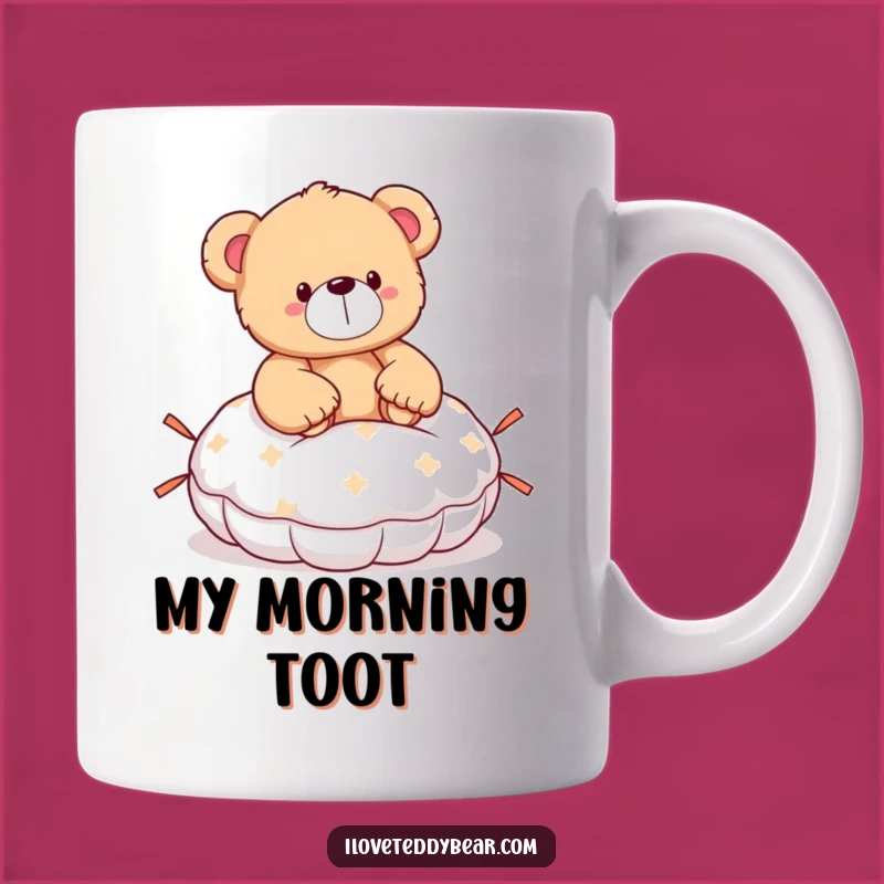 Funny Teddy Bear Whoopee Cushion Mug - Hilarious Surprise Gift for Bears