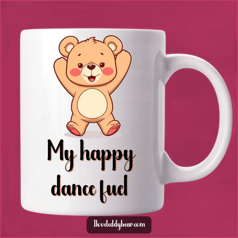 Funny Dancing Teddy Bear Mug: Get Your Groove On, Perfect Funny Gift