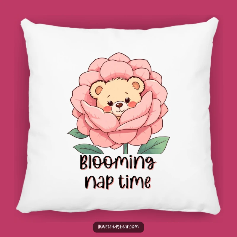 Funny Shy Bear Pillow: Cozy Teddy Peeking, Soft and Sweet Funny Accent Pillow