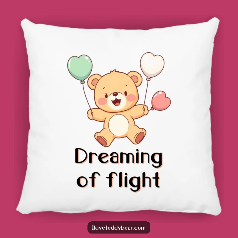 Funny Flying Teddy Bear Balloon Pillow - Cozy Dreams, Wonderful Funny Gift