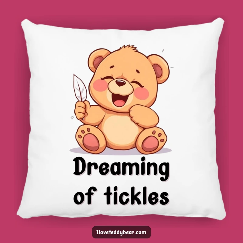 Funny Tickled Teddy Bear Pillow: Soft Giggles, Cozy Hilarious Funny Gift