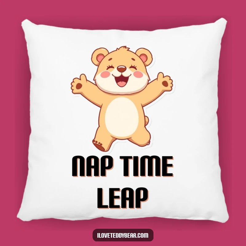 Funny Joyful Bear Cub Pillow - Comfy & Cute, Perfect Funny Gift for Relaxation
