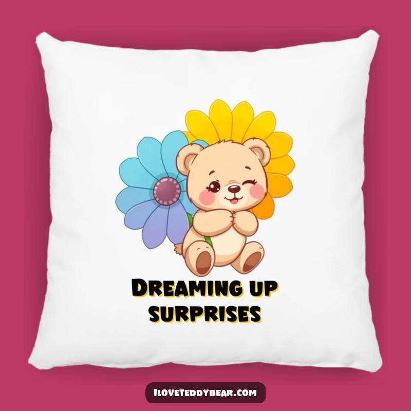 Funny Mischievous Teddy Bear Pillow: Soft & Playful, Adorable Funny Gift