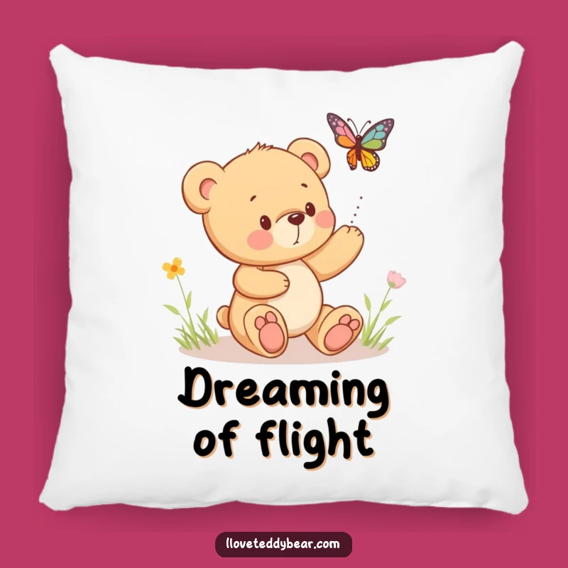 Funny Teddy Bear Butterfly Pillow: Cozy Comfort with a Dash of Playfulness