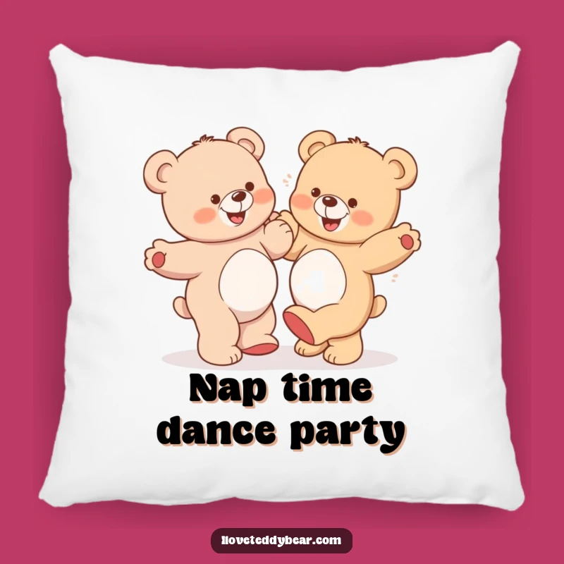 Funny Teddy Bears Dancing Pillow: Cozy Up with Silly Fun