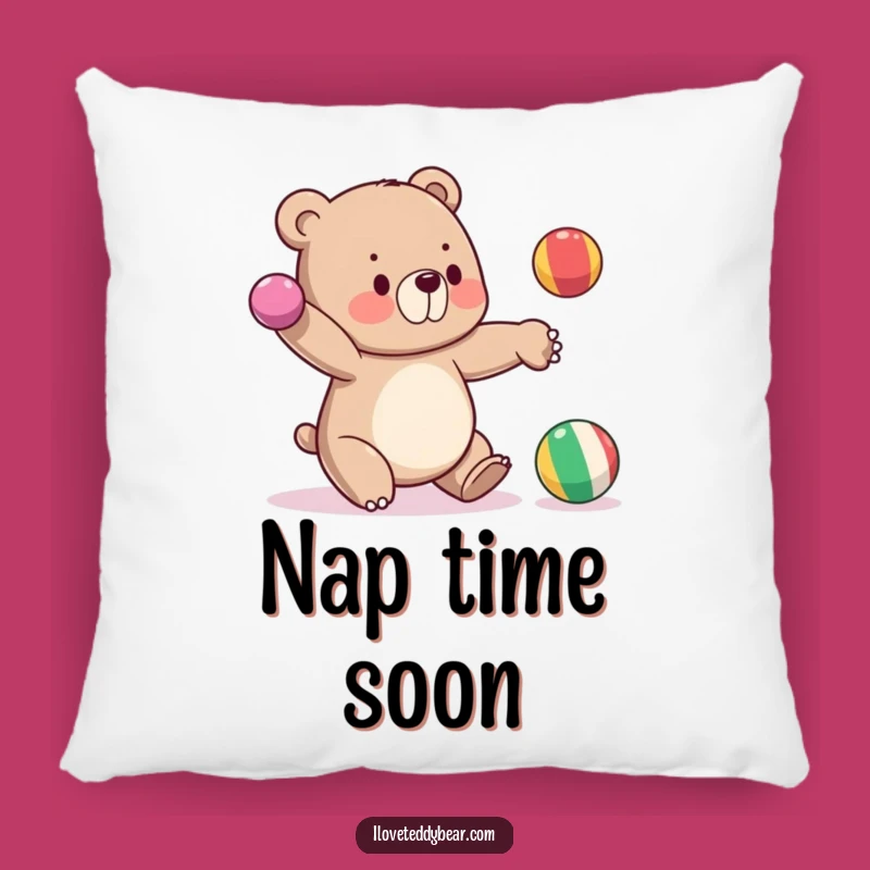 Funny Bear Juggling Pillow, Plush Comfort with a Hilarious Twist - A Great Gift