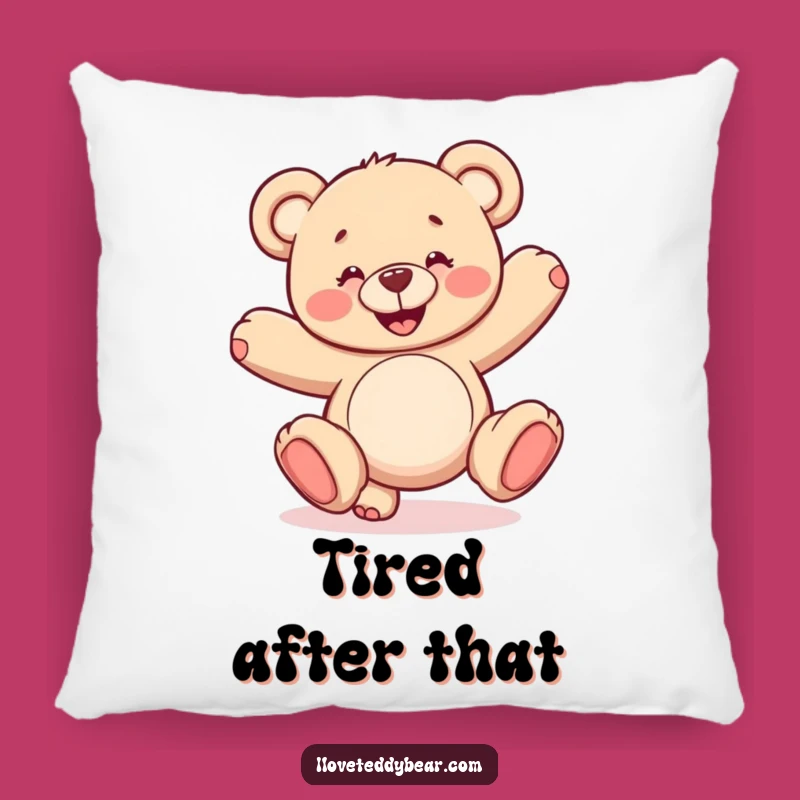 Funny Wobbly Cartwheel Teddy Bear Pillow - Comfy & Hilarious Comfort Gift