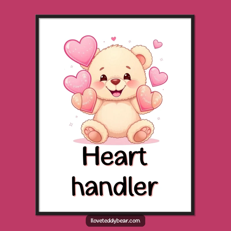 Funny Juggling Bear Digital Art Print: Frame Heartfelt Joy!