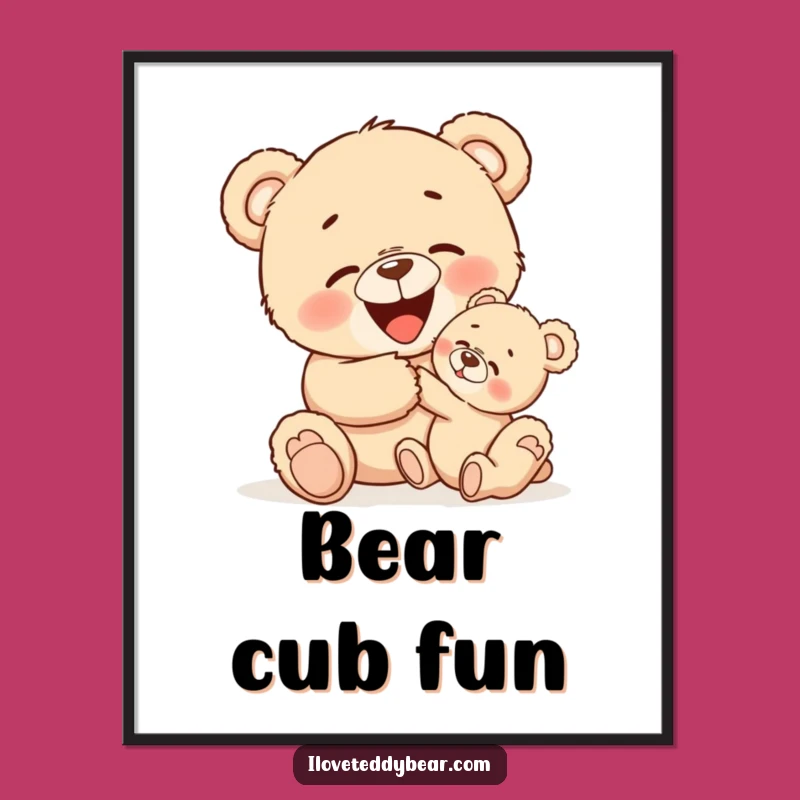 Funny Tickle Bear Digital Art - Instant Joy & Giggles!