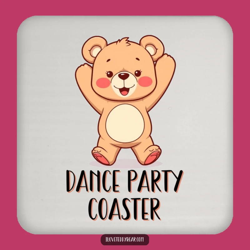 Funny Dancing Teddy Bear Coaster: Protect Surfaces with Fun Moves, Great Funny Gift
