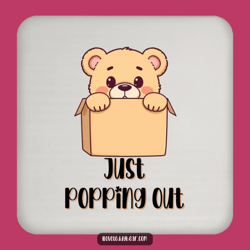 Funny Teddy Bear Surprise Coaster: Protect Surfaces with Humor