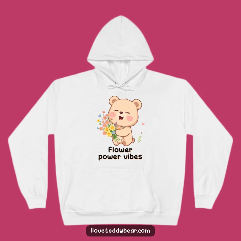 Funny Giggling Bear Hoodie: Cozy Comfort and Blooming Smiles, Great Gift
