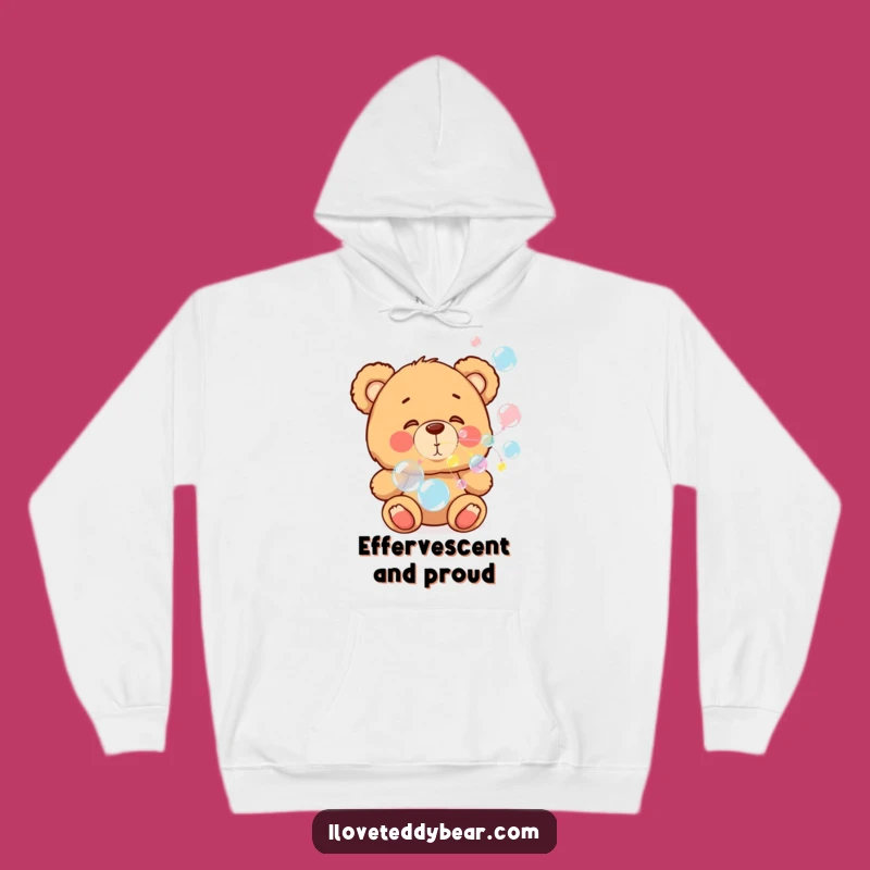 Funny Teddy Bear Bubble Hoodie: Cozy Comfort with Playful Charm