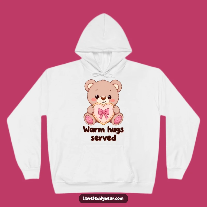 Funny Teddy Bear Cookie Gift Hoodie: Cozy Sweet Comfort