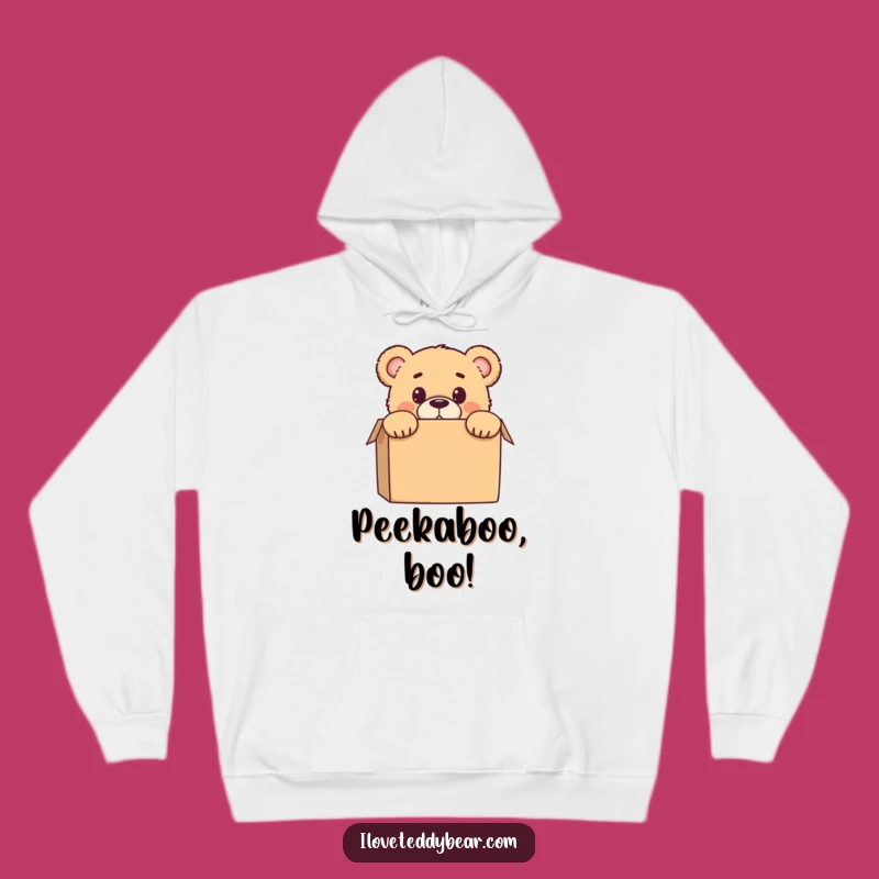 Funny Teddy Bear Surprise Hoodie: Cozy & Hilarious Peek-a-Boo Comfort
