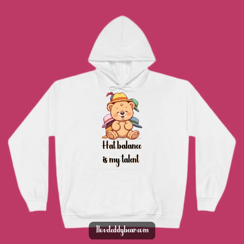 Funny Teddy Bear Hats Hoodie: Cozy Giggling Bear Comfort