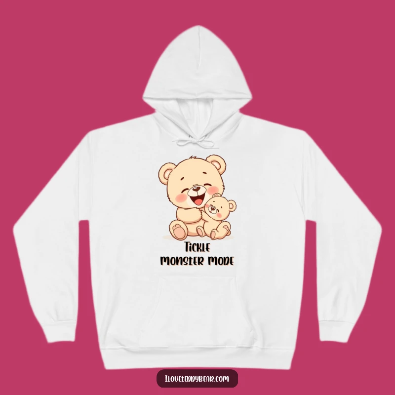 Cozy Funny Tickle Bear Hoodie - Warm Hugs & Laughter!