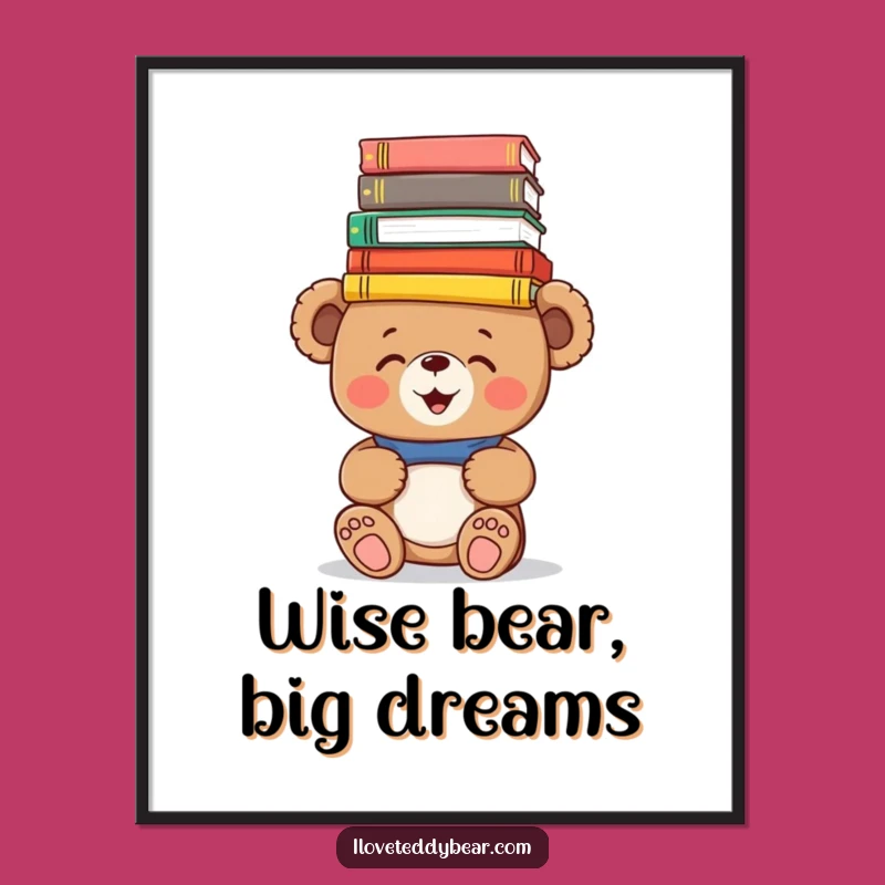 Free Printable Teddy Bear Art: Funny Downloadable Wall Art for a Smart Space