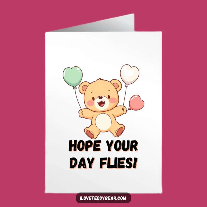 Free Printable Balloon Bear Birthday Card - Cheerful Downloadable Gift