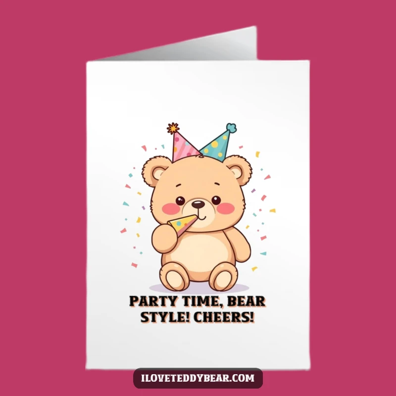 Free Printable Teddy Bear Birthday Card: Funny Downloadable Gift for Ultimate Laughs