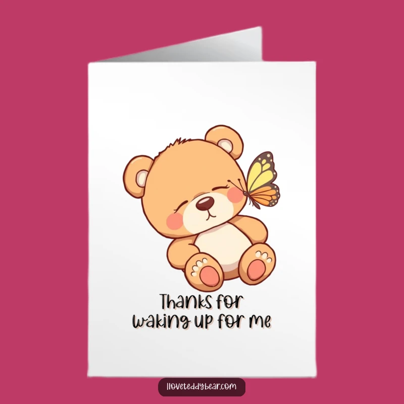 Free Printable Teddy Bear Thank You Card: Adorable Downloadable Gift of Gratitude