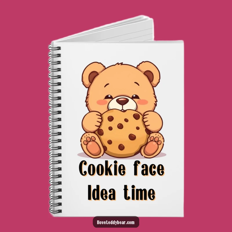 Funny Teddy Bear Cookie Face Notebook: For Your Secret Snacks