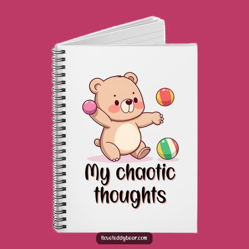 Funny Bear Juggling Notebook, Capture Your Ideas (Even the Falling Ones) - A Gift