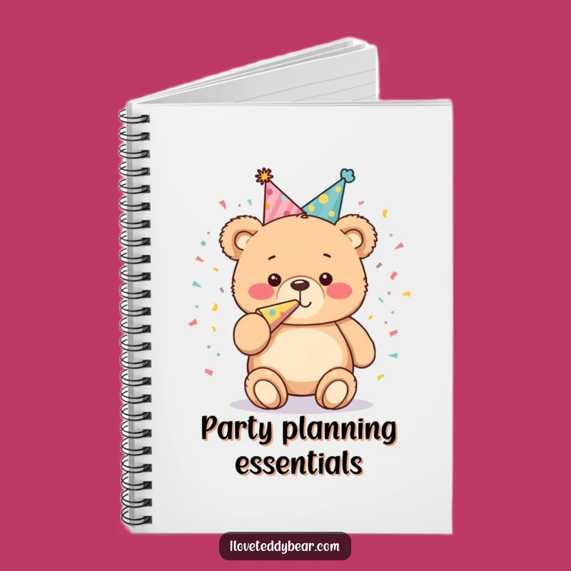 Funny Party Bear Notebook: Teddy Bear Blowing Horn, Creative Journal for Fun Ideas