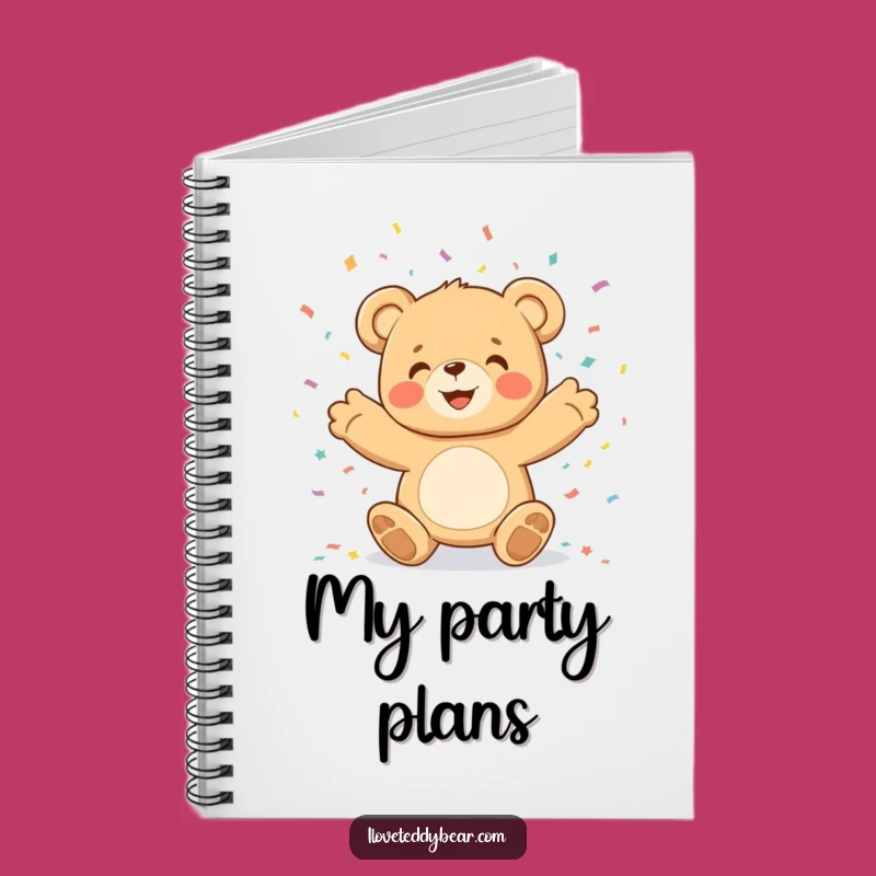 Funny Teddy Bear Confetti Notebook: Jot Down Celebrations - Great Funny Gift!