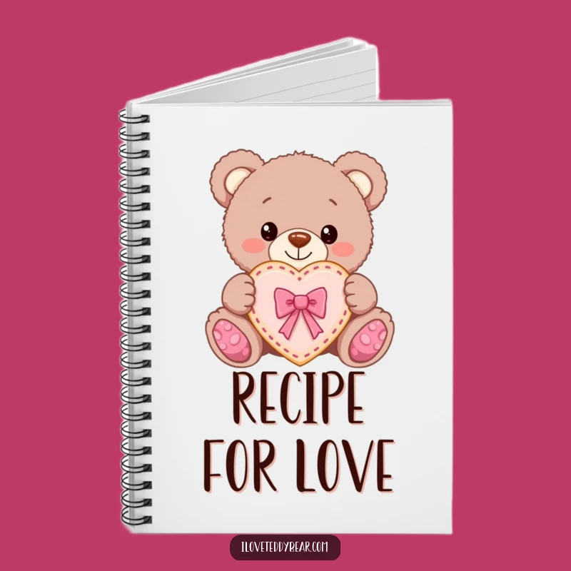 Funny Teddy Bear Cookie Gift Notebook: Sweet Notes & Recipes