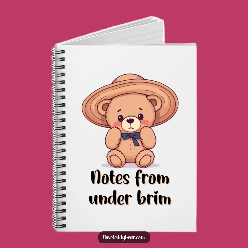 Funny Teddy Bear Hat Mishap Notebook: Jot Down Laughs - Great Creative Gift