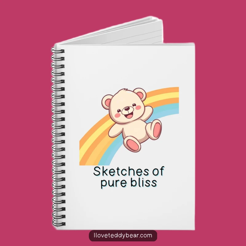 Funny Teddy Bear Rainbow Slide Notebook: Capture Happy Thoughts!