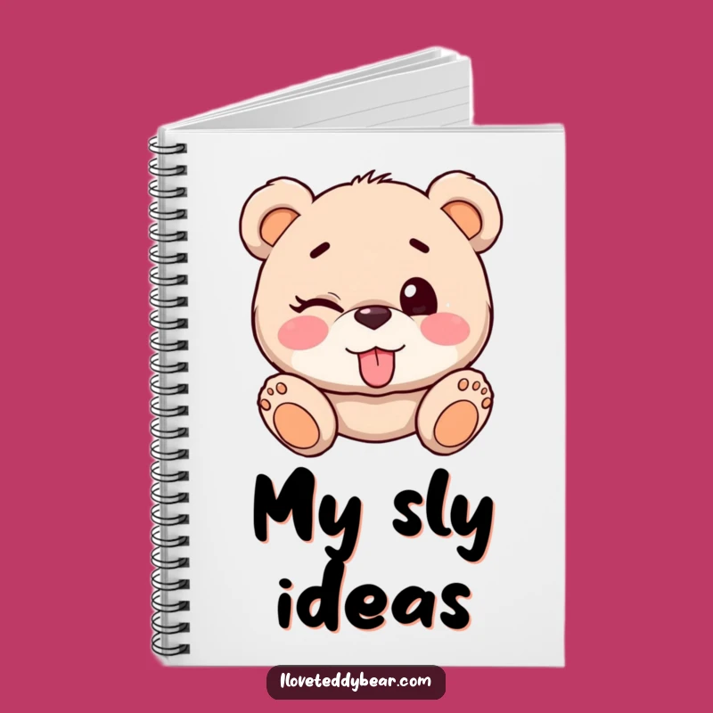 Funny Teddy Bear Winking Notebook: Cheeky Notes & Ideas