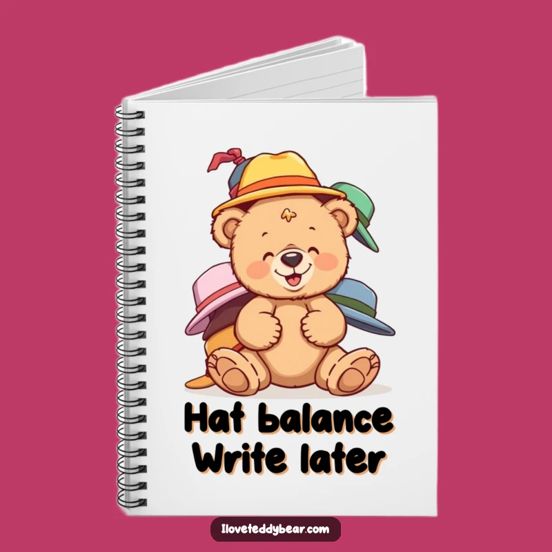 Funny Teddy Bear Hats Notebook: Jot Down Giggly Ideas