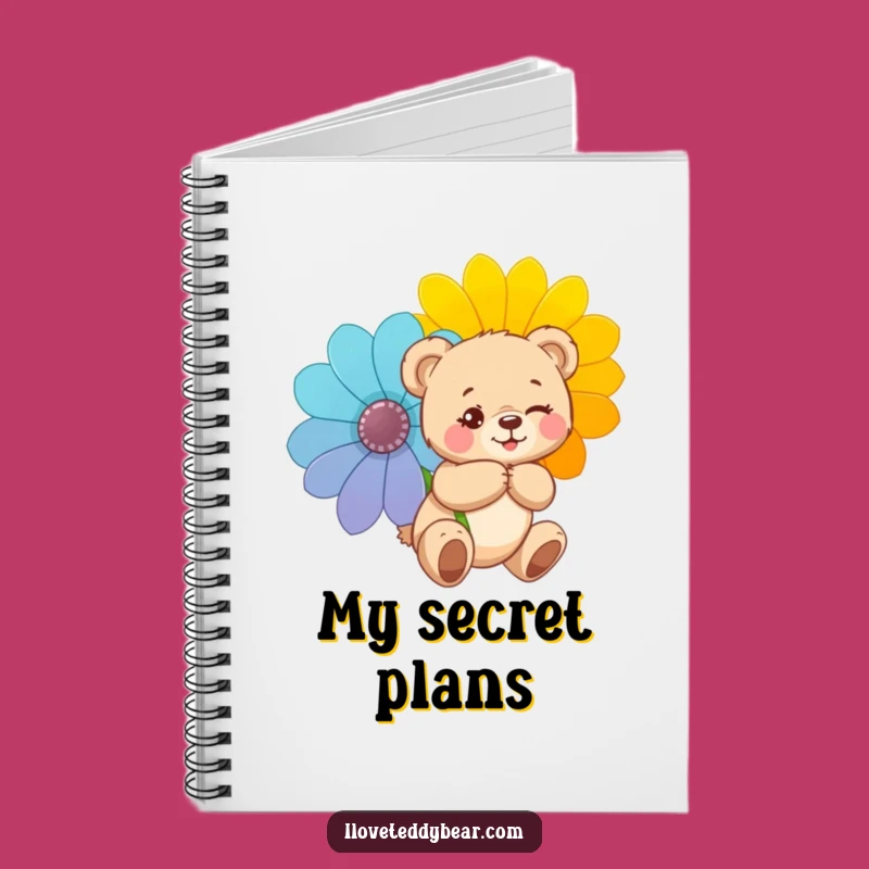Funny Mischievous Teddy Bear Notebook: Jot Down Your Secrets, Perfect Funny Gift