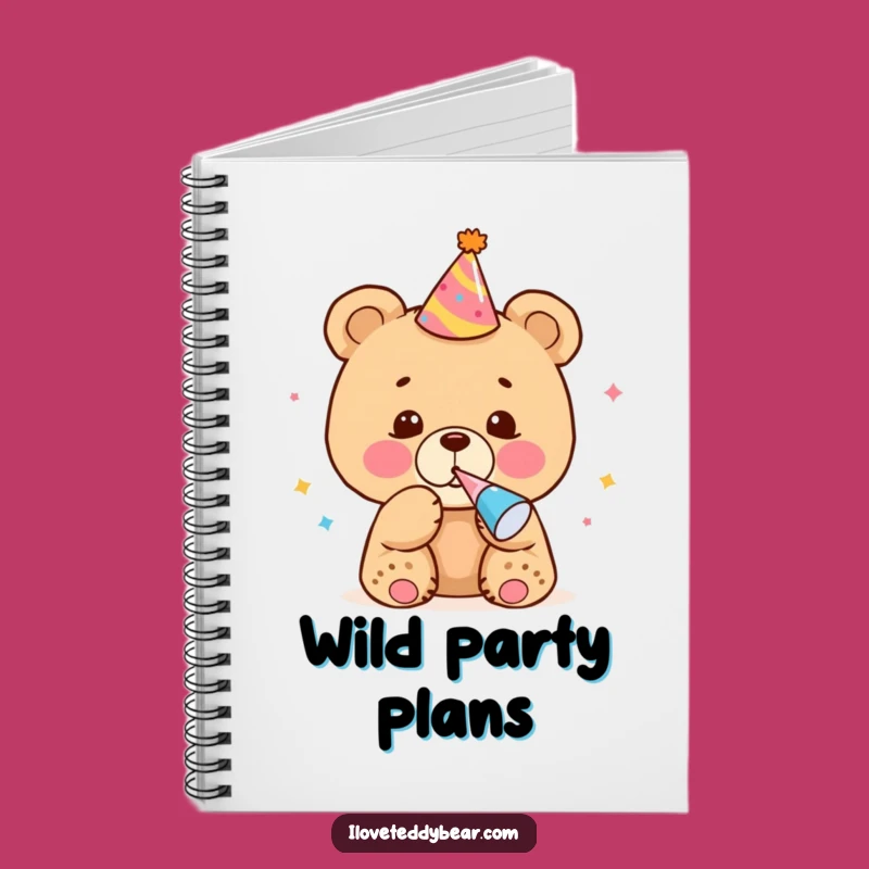 Funny Bear Cub Party Notebook - Plan Your Celebrations with Joy